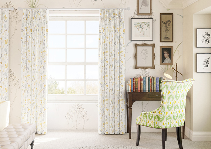 Floral Whimsy, Sunrise - Made to Measure Curtains - Image 3